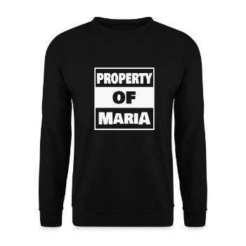 Maria - Unisex Sweatshirt - black - Front - Alina (178cm) & Michal (187cm)