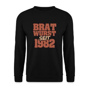 Barbecue 1982 - Unisex Pullover - Schwarz - Vorne - Alina (178cm) & Michal (187cm)