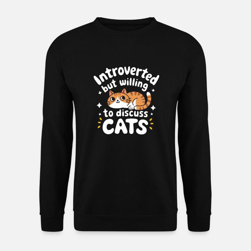 Introvert, antisocial, introvert - Unisex Sweatshirt - black