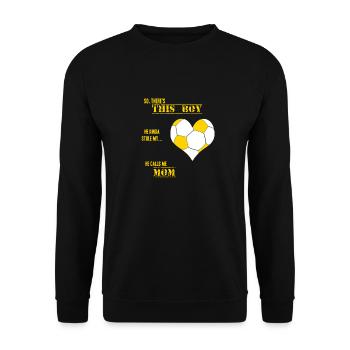 Soccer Mom - Unisex Sweatshirt - black - Front - Alina (178cm) & Michal (187cm)