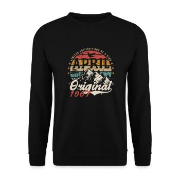 April 1967 | Birthday April 1967 - Unisex Sweatshirt - black - Front - Alina (178cm) & Michal (187cm)