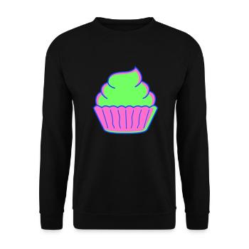cupcake - Unisex Sweatshirt - black - Front - Alina (178cm) & Michal (187cm)