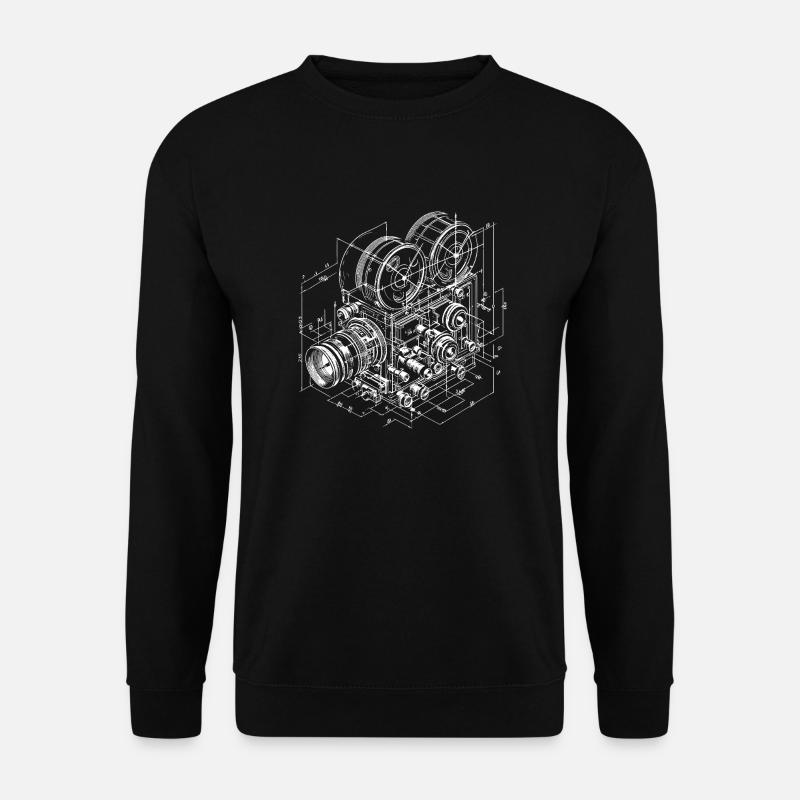 retro cinema camera - Unisex Sweatshirt - black