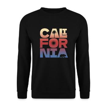 Kalifornischer Stolz - Unisex Pullover - Schwarz - Vorne - Alina (178cm) & Michal (187cm)