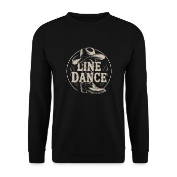 Line Dance Group Training My Dance Sport - Unisex Sweatshirt - black - Front - Alina (178cm) & Michal (187cm)