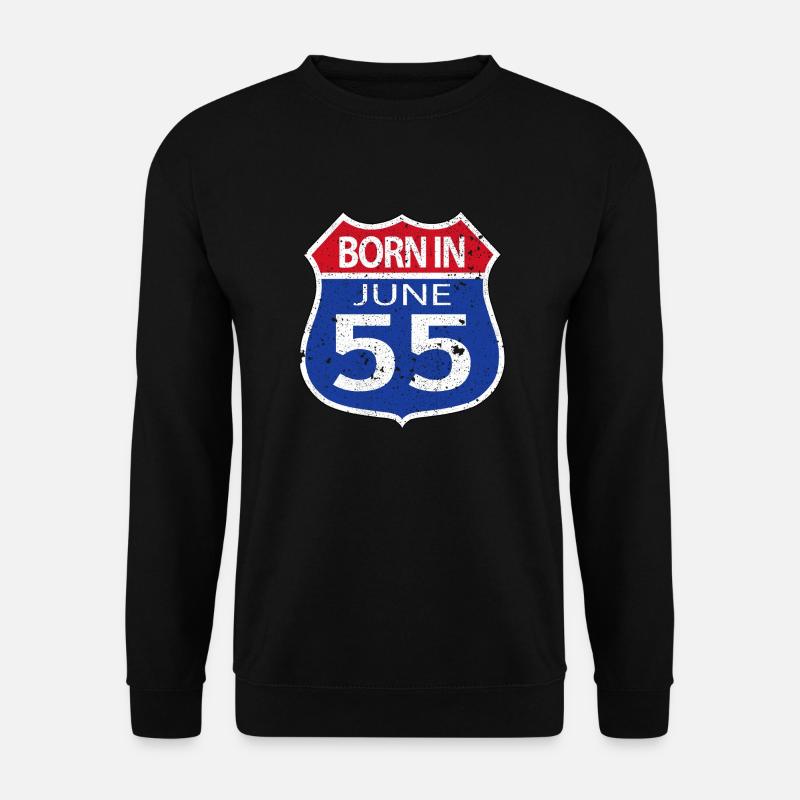 Geboren im Juni 1955 - Unisex Pullover - Schwarz