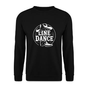 Line Dance Group Training My Dance Sport - Unisex Sweatshirt - black - Front - Alina (178cm) & Michal (187cm)
