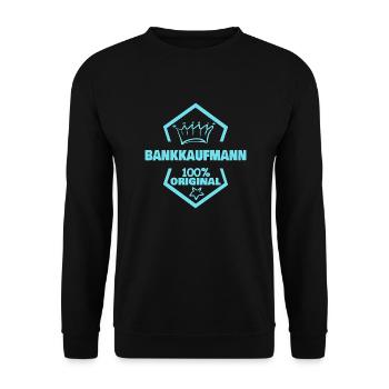 Work Bank clerk - Unisex Sweatshirt - black - Front - Alina (178cm) & Michal (187cm)