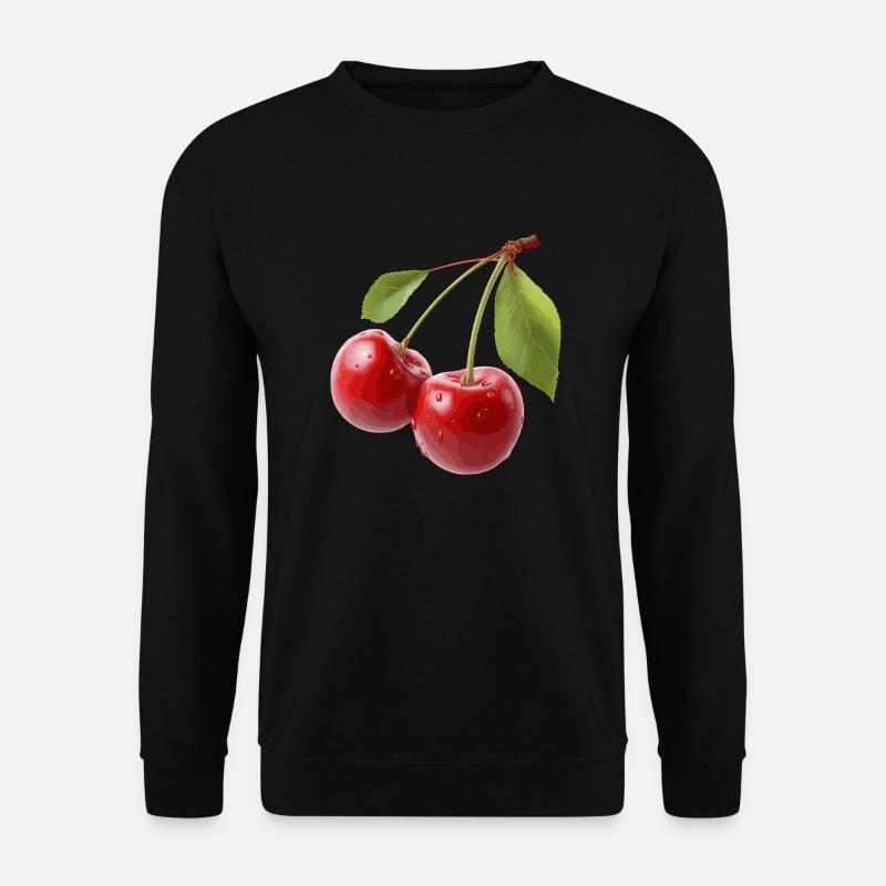 Kirschen - Unisex Pullover - Schwarz