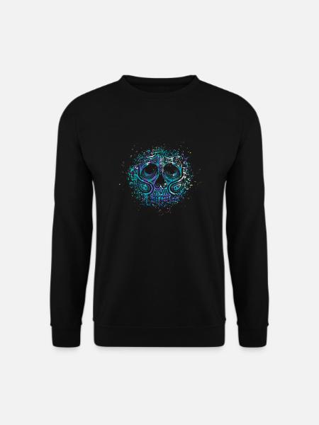 Splash Skull - Sweat-shirt Unisexe - noir