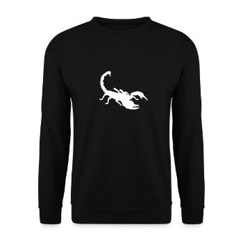 Scorpion Signe du zodiaque constellation et animal du désert - Sweat-shirt Unisexe - noir - Devant - Alina (178cm) & Michal (187cm)