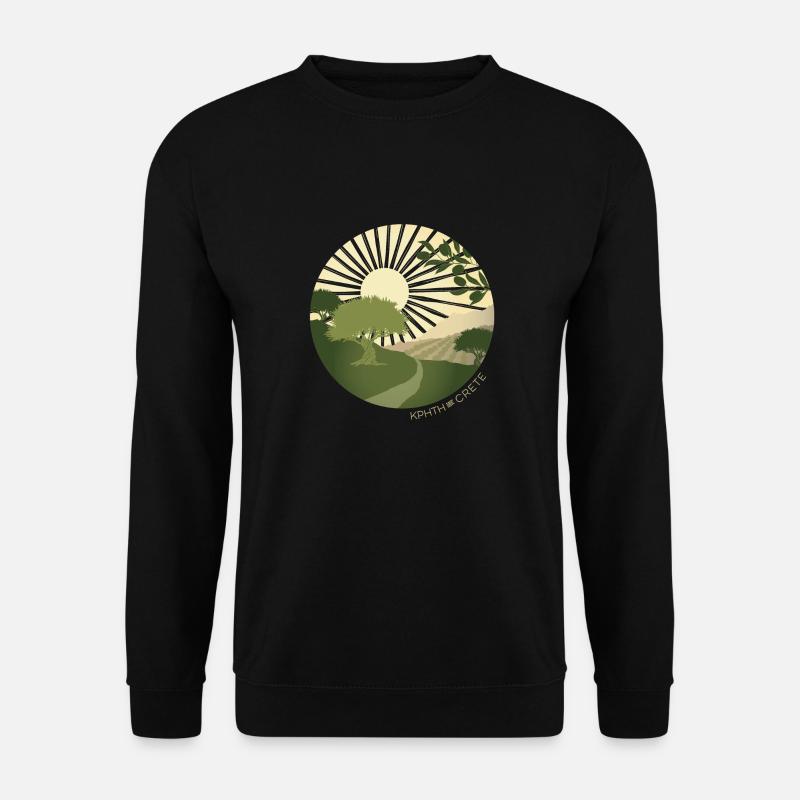 Hiking through olive groves - Unisex Sweatshirt - black