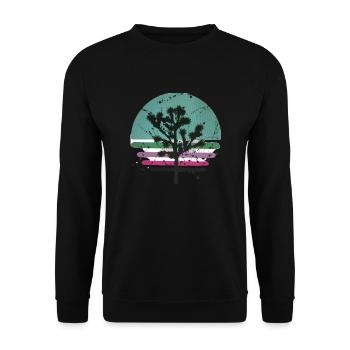 parc national de joshua Tree - Sweat-shirt Unisexe - noir - Devant - Alina (178cm) & Michal (187cm)