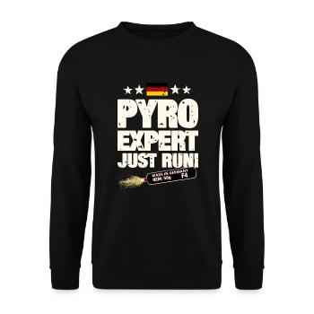 Pyrotechnie - Sweat-shirt Unisexe - noir - Devant - Alina (178cm) & Michal (187cm)