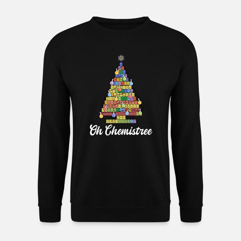 Oh Chemistree - bunter Christbaum der Elemente - Unisex Pullover - Schwarz