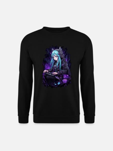 Cyber Bat Gamer Girl - Chemise Anime - Sweat-shirt Unisexe - noir