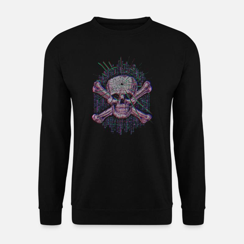 Fatal Error (Skull) - Unisex Sweatshirt - black