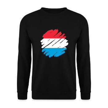 Luxembourg Flag Luxembourg flag Home - Unisex Sweatshirt - black - Front - Alina (178cm) & Michal (187cm)