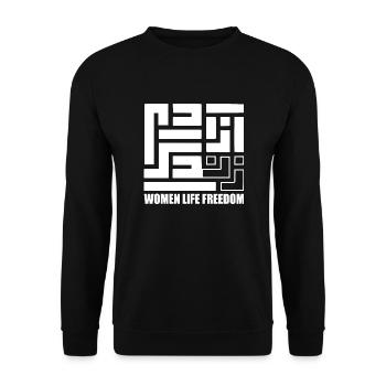 Women life freedom - Sweat-shirt Unisexe - noir - Devant - Alina (178cm) & Michal (187cm)