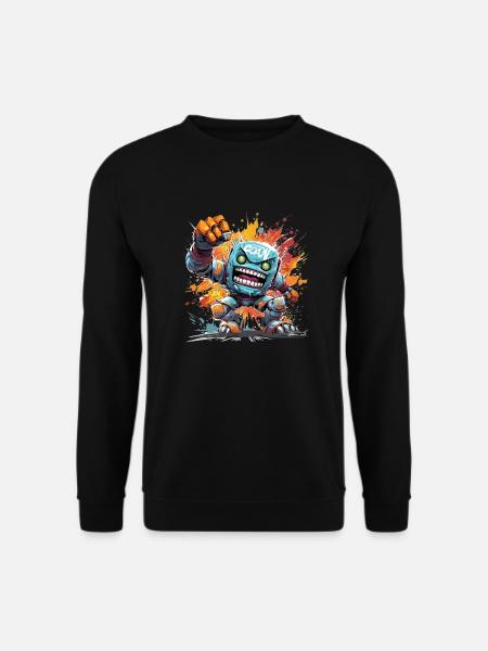 bombes aérosols créature original urbain graffiti mode - Sweat-shirt Unisexe - noir