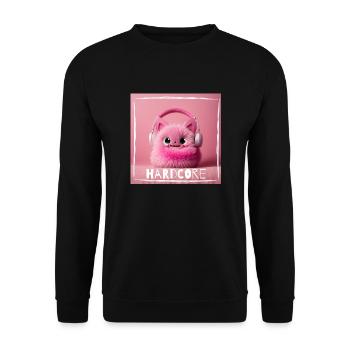 har d core - Unisex Pullover - Schwarz - Vorne - Alina (178cm) & Michal (187cm)