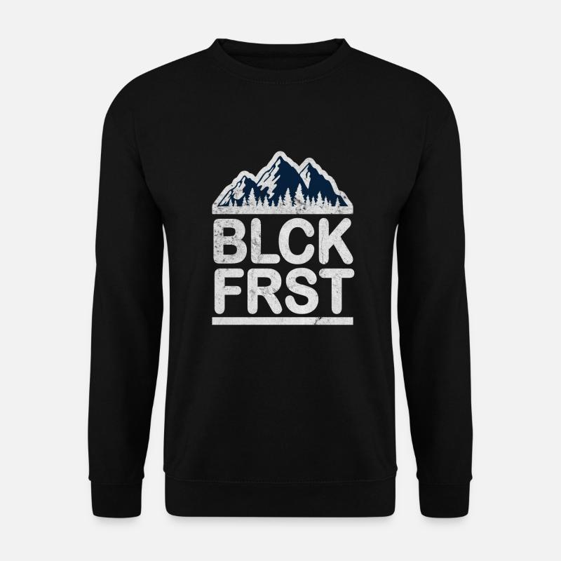 Black Forest Schwarzwald Berge Heimat - Unisex Pullover - Schwarz