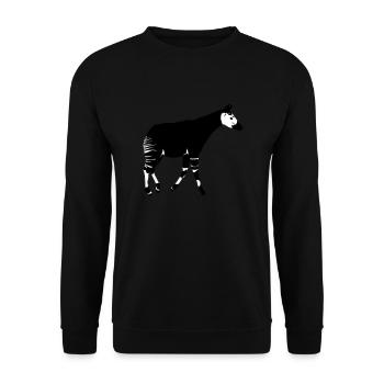 Okapi - Unisex Pullover - Schwarz - Vorne - Alina (178cm) & Michal (187cm)