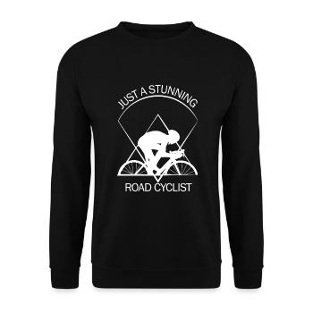 Racer - Unisex Sweatshirt - black - Front - Alina (178cm) & Michal (187cm)