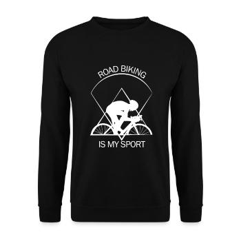 Racer - Unisex Sweatshirt - black - Front - Alina (178cm) & Michal (187cm)