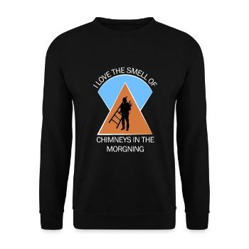 Chimney Sweep Chimney Sweep - Unisex Sweatshirt - black - Front - Alina (178cm) & Michal (187cm)