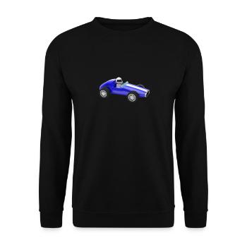 Rennwagen Auto Auto Spielzeug - Unisex Pullover - Schwarz - Vorne - Alina (178cm) & Michal (187cm)