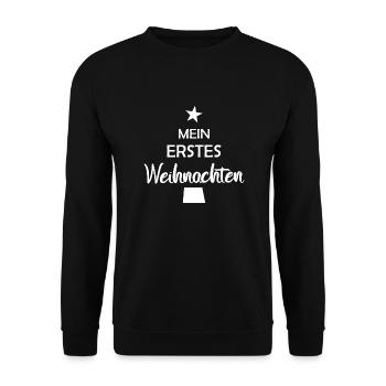 Mon premier Noël - Sweat-shirt Unisexe - noir - Devant - Alina (178cm) & Michal (187cm)