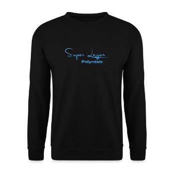 Super Lagon Polynésie Cadeau personnalisé souvenir - Sweat-shirt Unisexe - noir - Devant - Alina (178cm) & Michal (187cm)