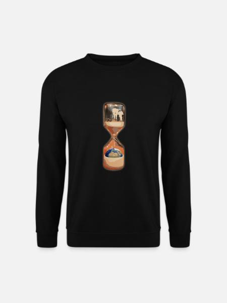 Klimawandel Klimastreik Rettet den Planeten - Unisex Pullover - Schwarz