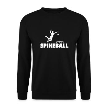 Spikeball Roundnet Game - Unisex Pullover - Schwarz - Vorne - Alina (178cm) & Michal (187cm)