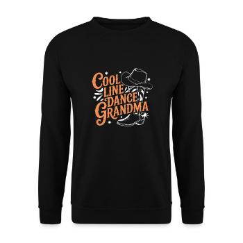 Cool Line Dance Granny - Sweat-shirt Unisexe - noir - Devant - Alina (178cm) & Michal (187cm)