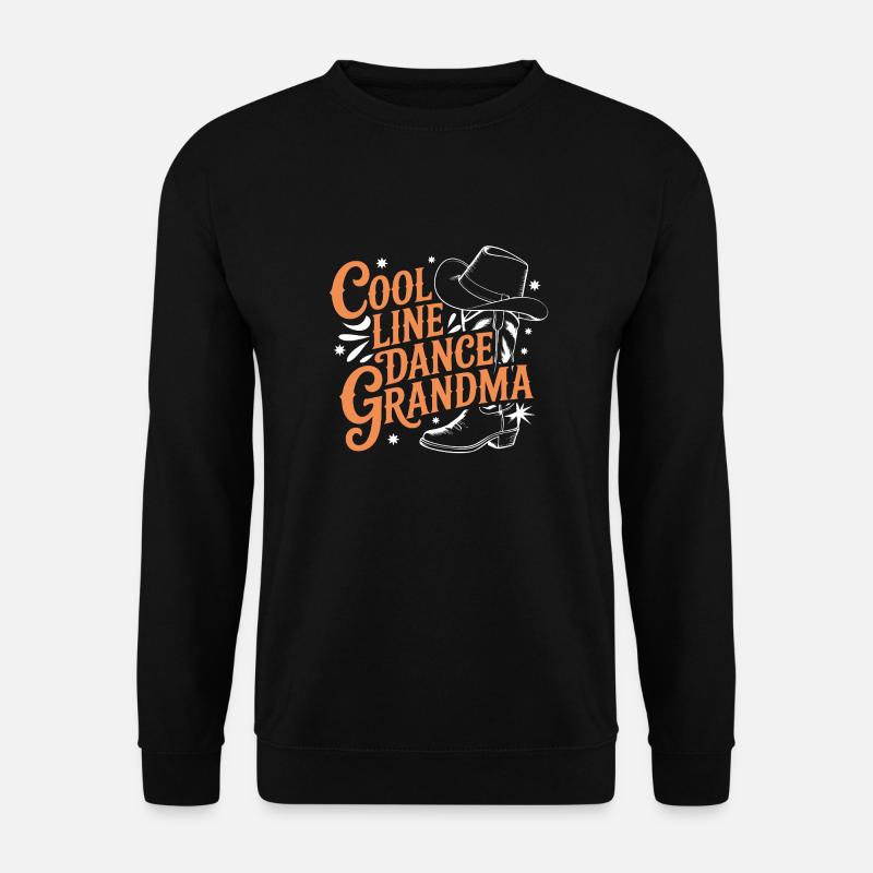 Cool Line Dance Granny - Unisex Sweatshirt - black