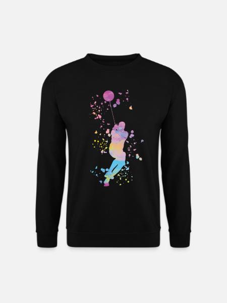 Hammerwerfer Colorsplash Hammerwerfen - Unisex Pullover - Schwarz