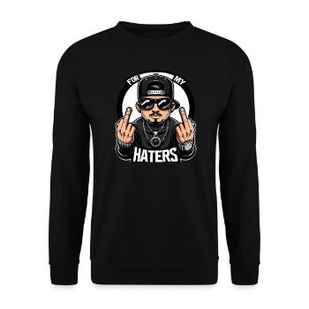 Cool Gangsters - Sweat-shirt Unisexe - noir - Devant - Alina (178cm) & Michal (187cm)