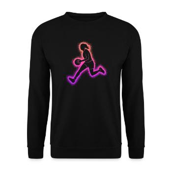 Basketball player Basketball player - Unisex Sweatshirt - black - Front - Alina (178cm) & Michal (187cm)