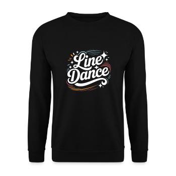 La danse en ligne : mon hobby - ma passion - mon truc - Sweat-shirt Unisexe - noir - Devant - Alina (178cm) & Michal (187cm)