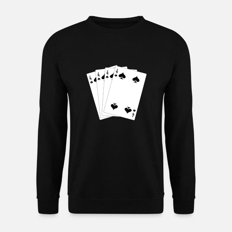 Spielkarten - Unisex Pullover - Schwarz