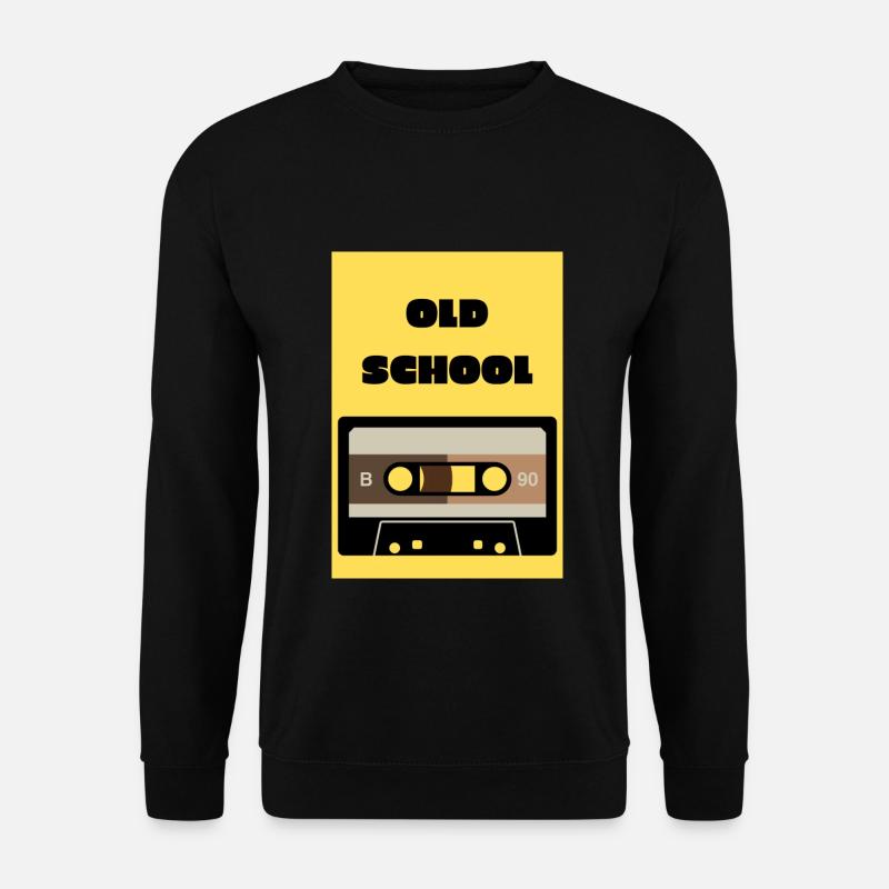 Oldschool Kassette - Unisex Pullover - Schwarz