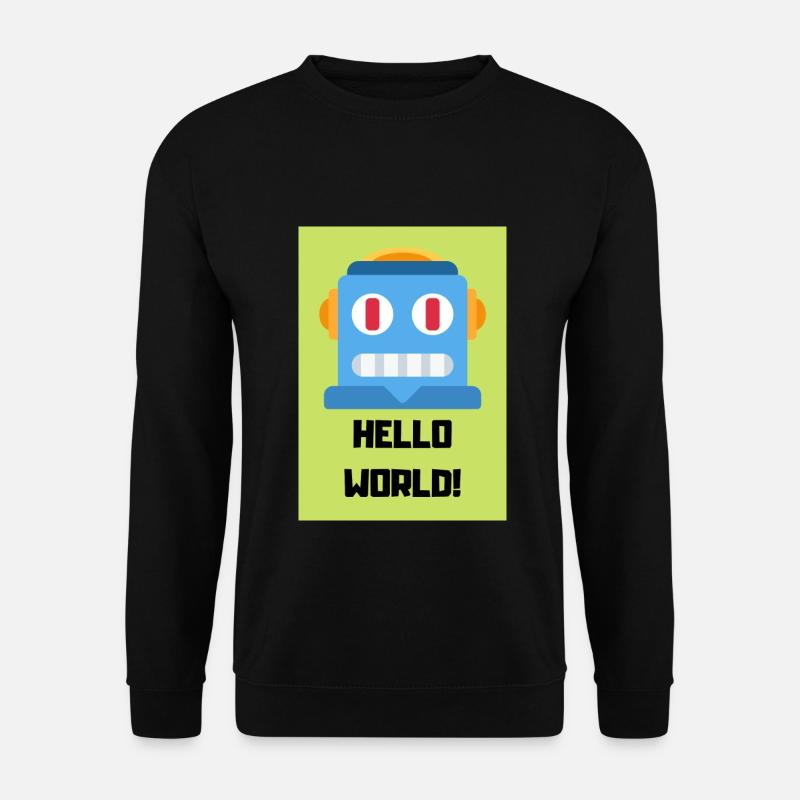 HELLO WORLD - Unisex Sweatshirt - black