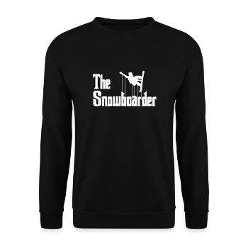 Snowboarder snowboarding snowboard - Unisex Sweatshirt - black - Front - Alina (178cm) & Michal (187cm)