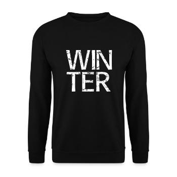 Winter - Unisex Sweatshirt - black - Front - Alina (178cm) & Michal (187cm)