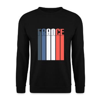 FRANKREICH - Unisex Pullover - Schwarz - Vorne - Alina (178cm) & Michal (187cm)
