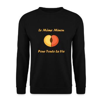 EVG Le Même Minou pour toute la vie - Sweat-shirt Unisexe - noir - Devant - Alina (178cm) & Michal (187cm)