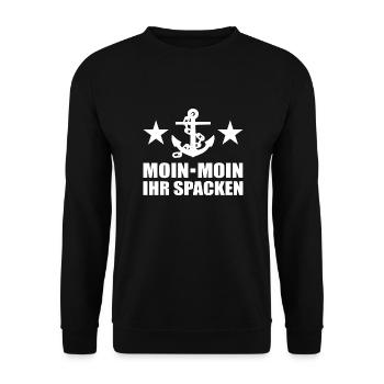 Moin - Unisex Pullover - Schwarz - Vorne - Alina (178cm) & Michal (187cm)