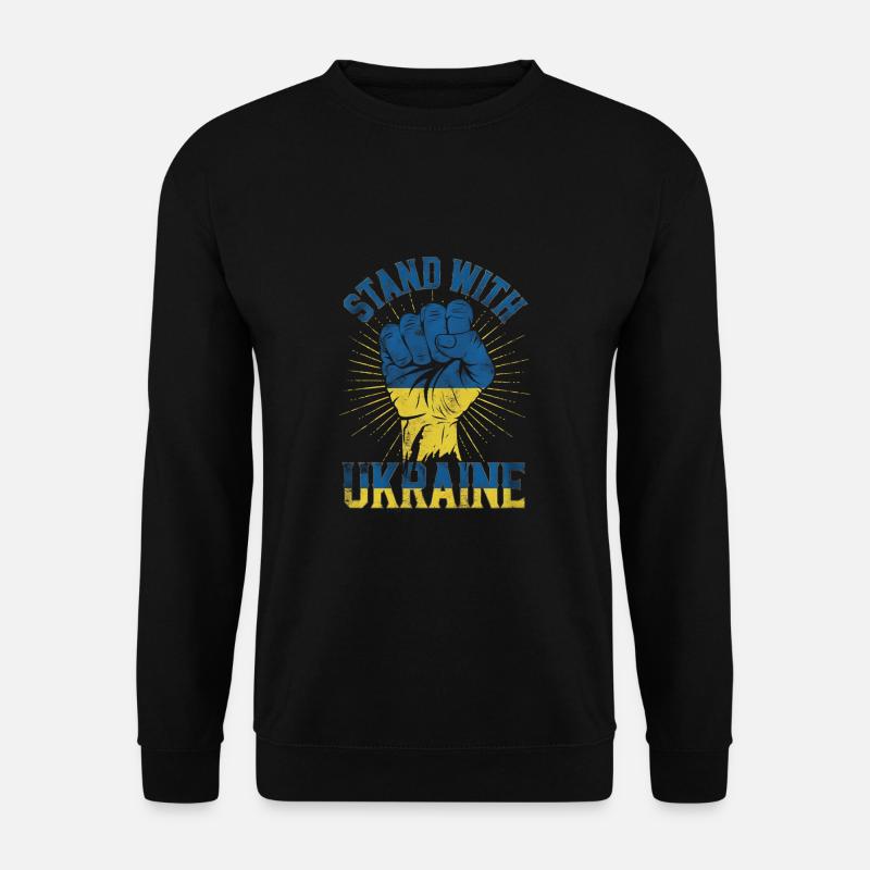 Support for Ukraine - Unisex Sweatshirt - black